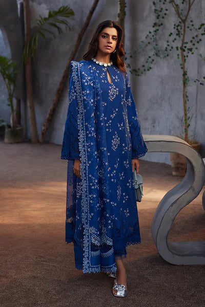 Elegant Lawn/Cotton Blue Kurta Set