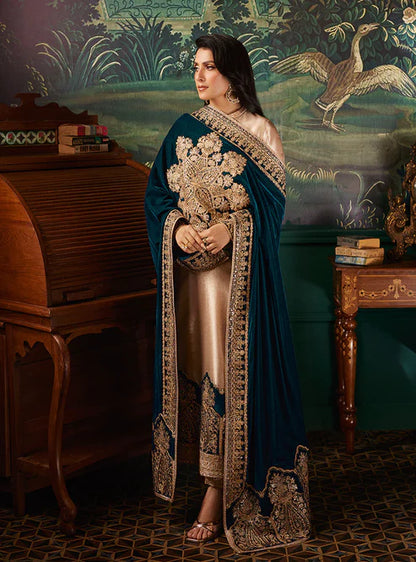 Zainab Chotani Luxury Velvet 3-Piece Suit