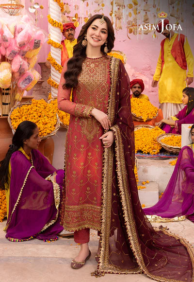 Asim Jofa Luxury Chiffon 3-Piece Suit