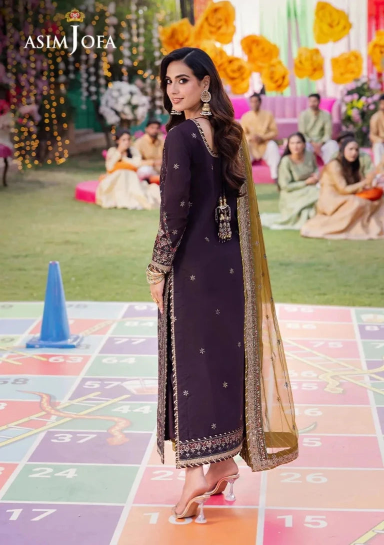 Asim Jofa Luxury Chiffon 3-Piece Suit