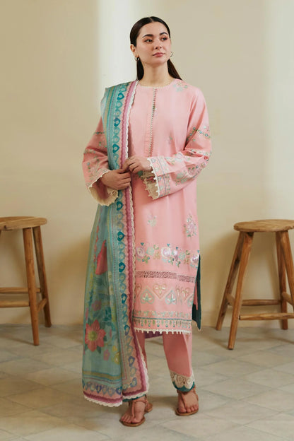 ZARA SHAHJAHAN Luxury Cotton 3-Piece Suit