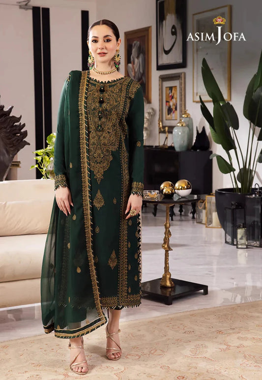 Asim Jofa Rang e Noor Luxury Chiffon 3-Piece Suit