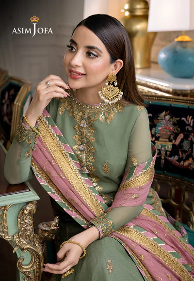 Asim Jofa Luxury Chiffon 3-Piece Suit