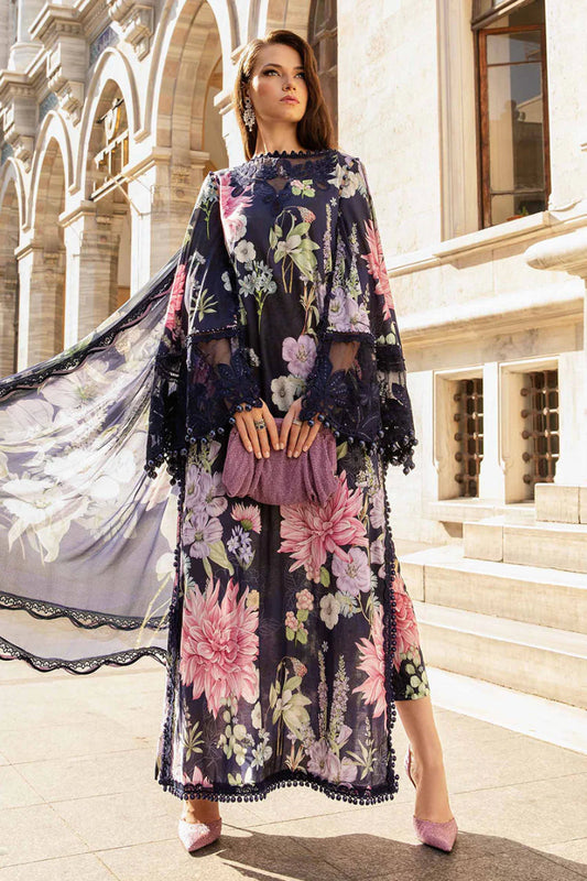 Maria.B Luxury Lawn & Chiffon 3-Piece Suit