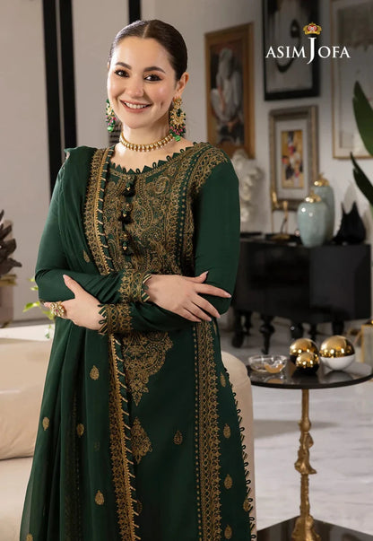 Asim Jofa Rang e Noor Luxury Chiffon 3-Piece Suit