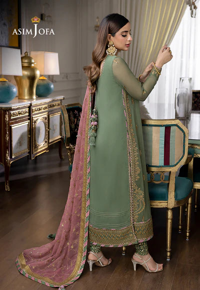 Asim Jofa Luxury Chiffon 3-Piece Suit