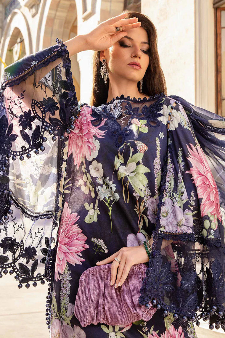 Maria.B Luxury Lawn & Chiffon 3-Piece Suit