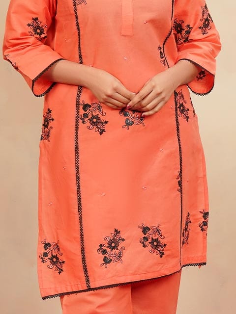 Winter Special Soft Cotton Embroidered Stitched 2-Piece