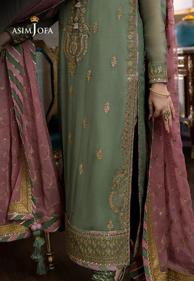 Asim Jofa Luxury Chiffon 3-Piece Suit