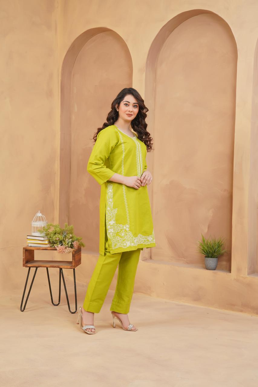 Winter Special Soft Cotton Embroidered Stitched 2-Piece