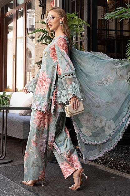 Maria.B Luxury Lawn & Chiffon 3-Piece Suit