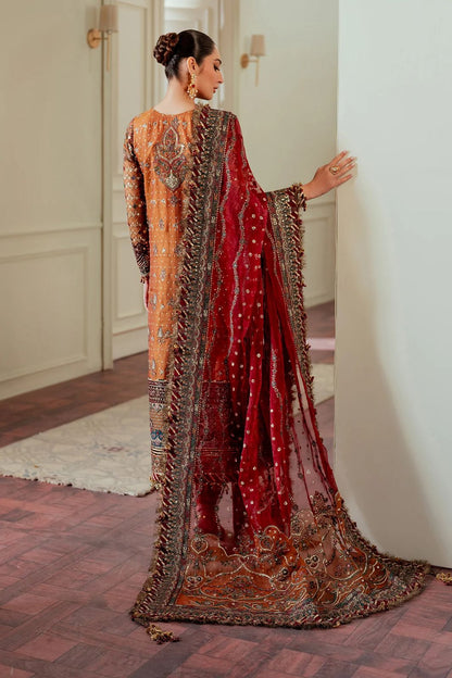 Baroque Luxury Chiffon Embroidered Suit