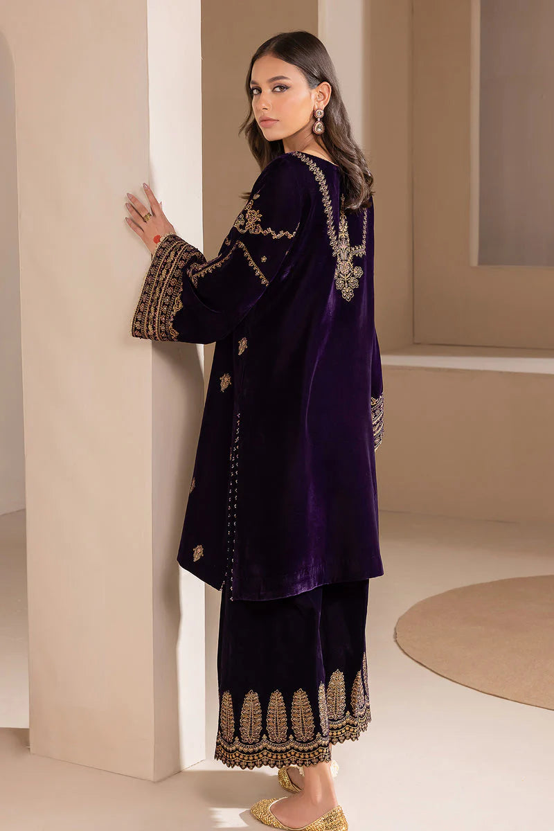 JAZMIN Luxury Embroidered Velvet 3-Piece Suit