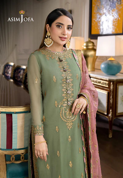 Asim Jofa Luxury Chiffon 3-Piece Suit