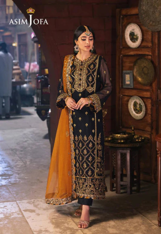 Asim Jofa Luxury Chiffon 3-Piece Suit