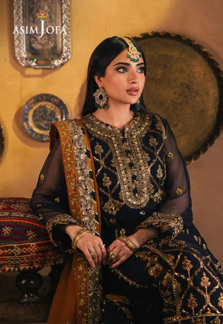 Asim Jofa Luxury Chiffon 3-Piece Suit