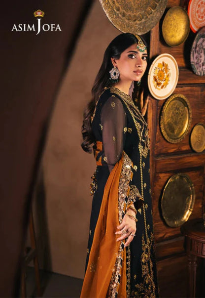 Asim Jofa Luxury Chiffon 3-Piece Suit