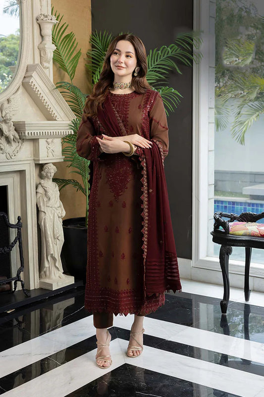 Asim Jofa Embroidered Chiffon 3-Piece Suit