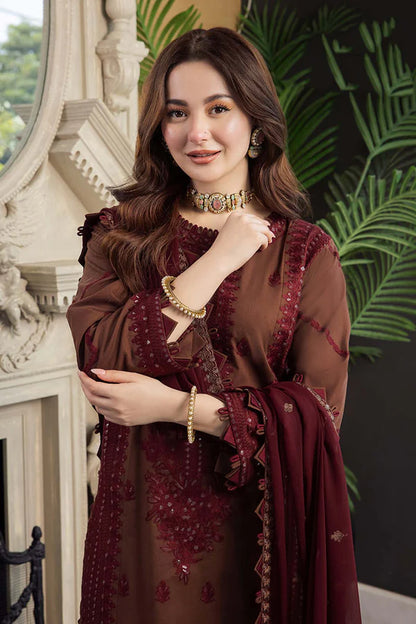 Asim Jofa Embroidered Chiffon 3-Piece Suit