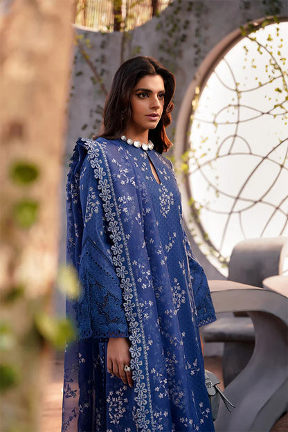 Elegant Lawn/Cotton Blue Kurta Set