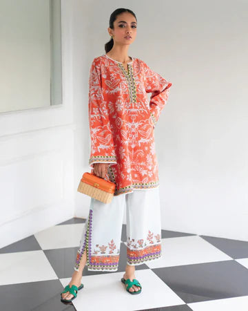 Elegant Digital Printed 2-Piece Swiss Lawn Suit