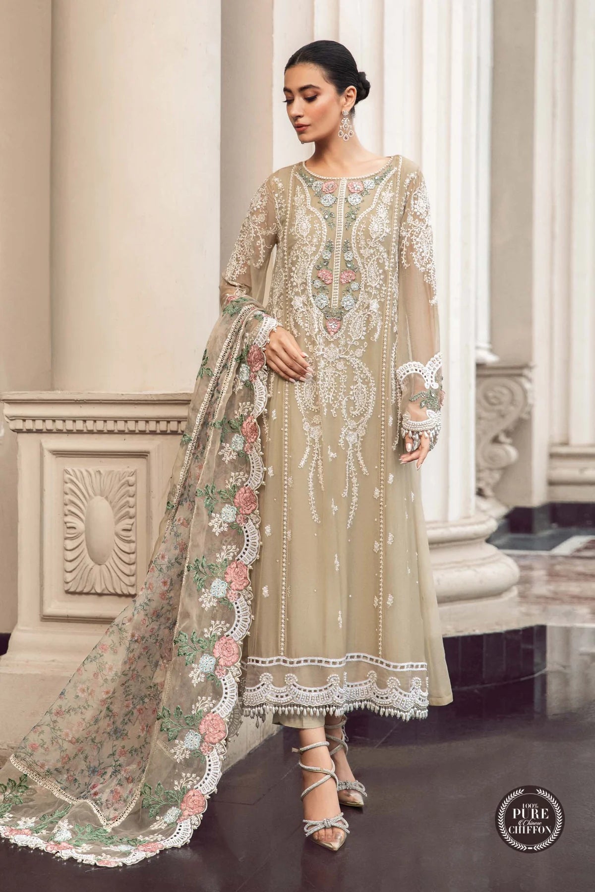 MARIA B Luxury Chiffon 3-Piece Suit