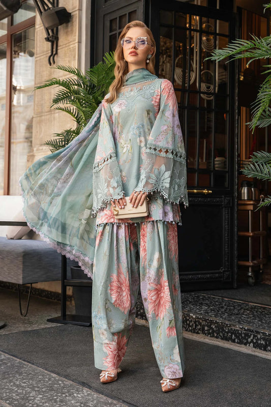 Maria.B Luxury Lawn & Chiffon 3-Piece Suit