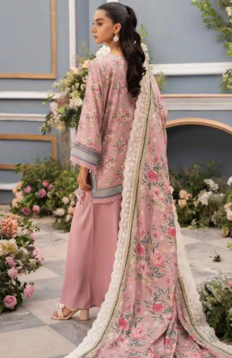 Mausummery Luxury Doriya Linen Stitched 3-Piece