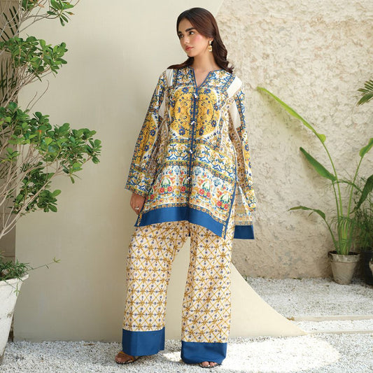 Elegant Digital Printed 2-Piece Swiss Lawn Suit