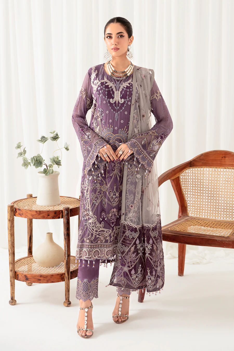 Ramsha Luxury Chiffon 3-Piece Suit