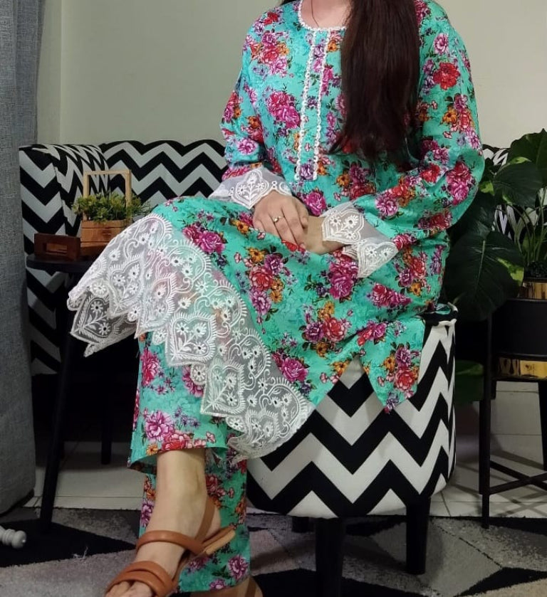 Luxury Embroidered Lawn 2-Piece