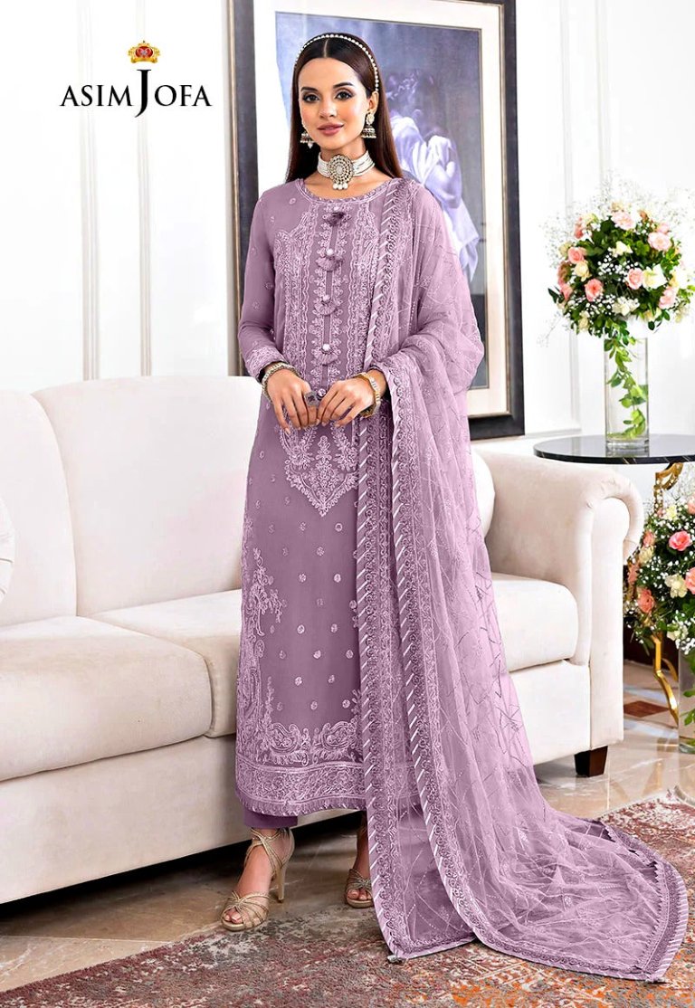 ASIM JOFA JHILMIL LUXURY CHIFFON 3-PIECE SUIT