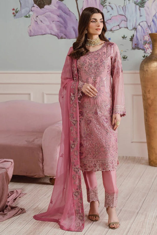 Ramsha Luxury Chiffon Embroidered 3-Piece Suit