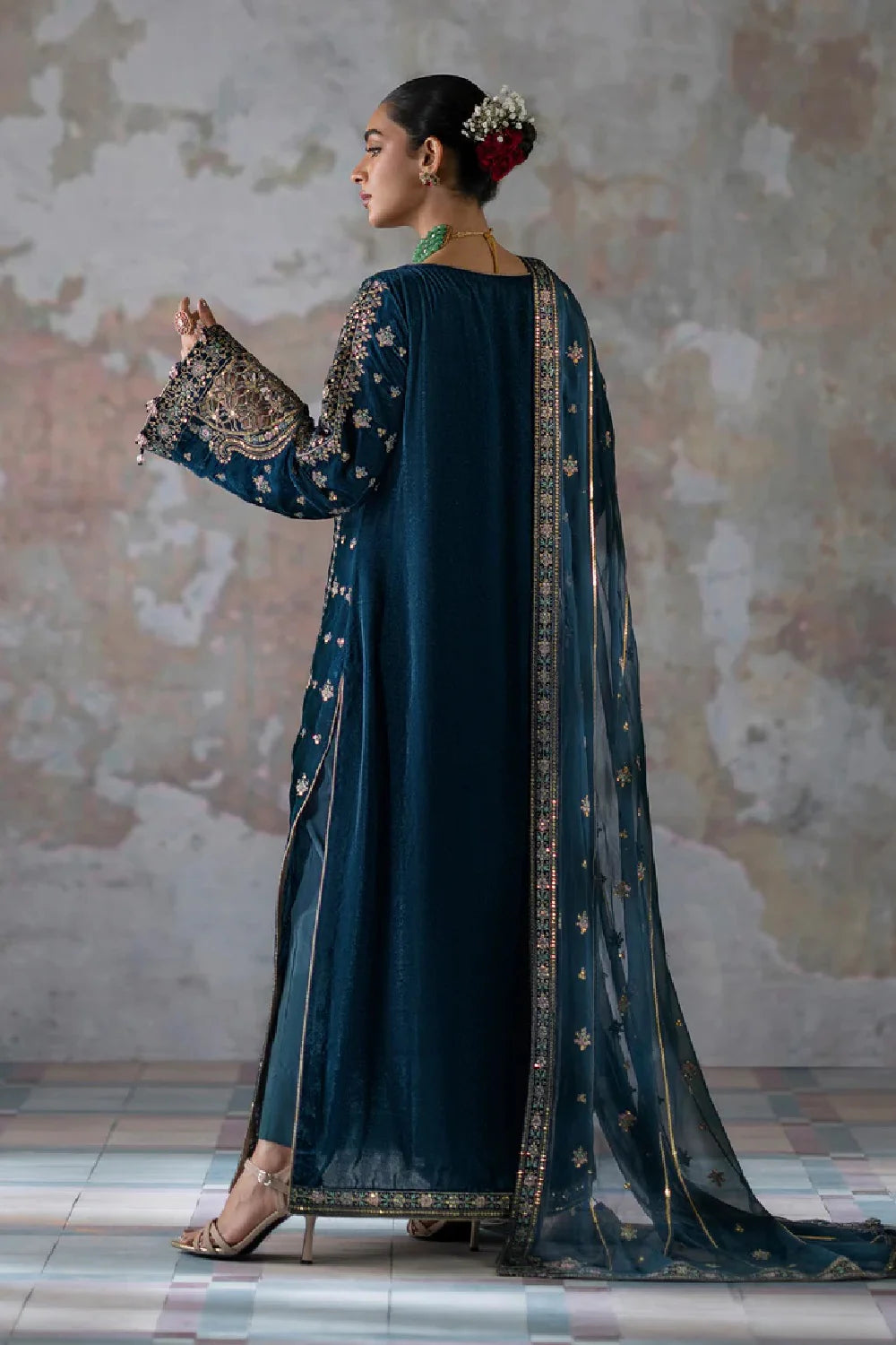 Eman Adeel Luxury Velvet 3-Piece Suit