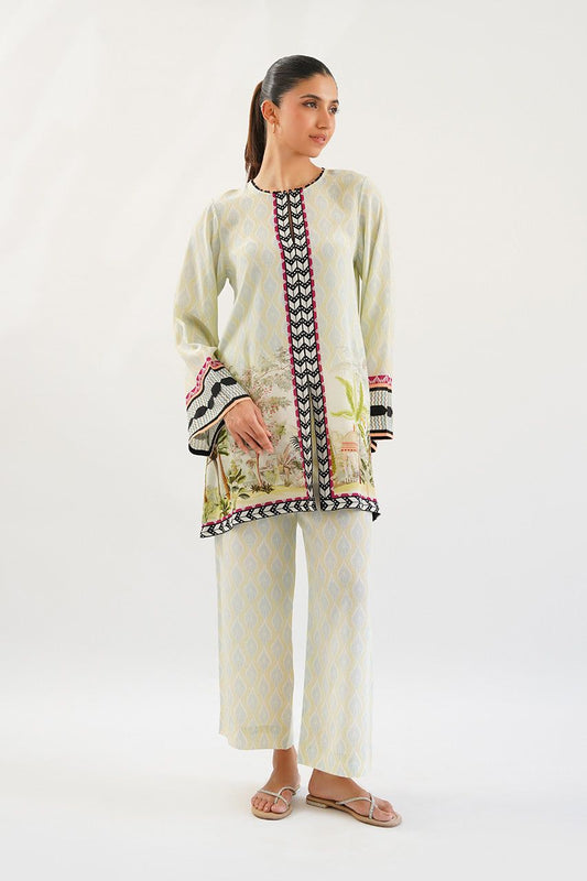 Elegant Digital Printed 2-Piece Swiss Lawn Suit