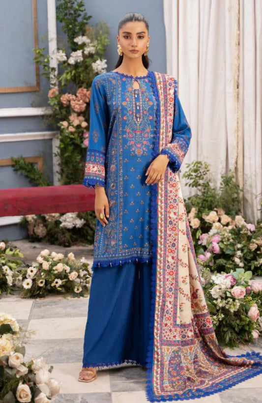 Mausummery Luxury Doriya Linen Stitched 3-Piece