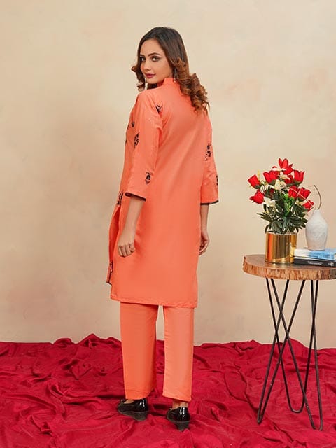 Winter Special Soft Cotton Embroidered Stitched 2-Piece