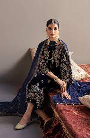 Emaan Adeel Luxury Velvet 3-Piece Suit