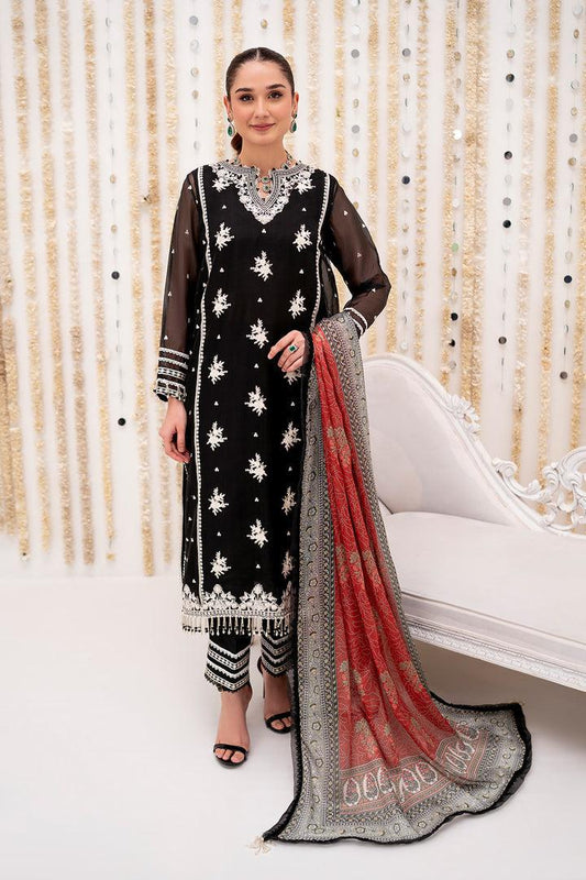 Maliha Kamal Luxury Chiffon & Silk 3-Piece Suit