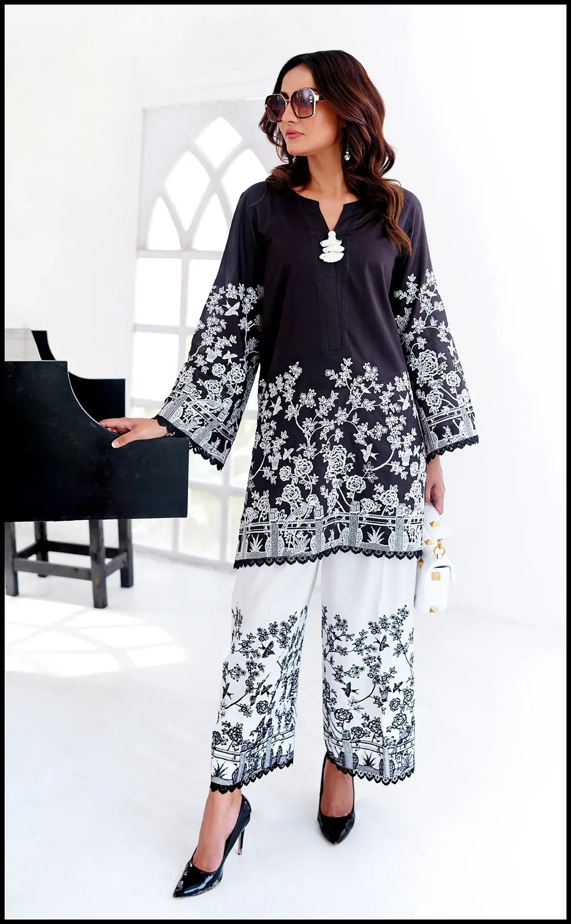 Elegant Digital Printed 2-Piece Swiss Lawn Suit